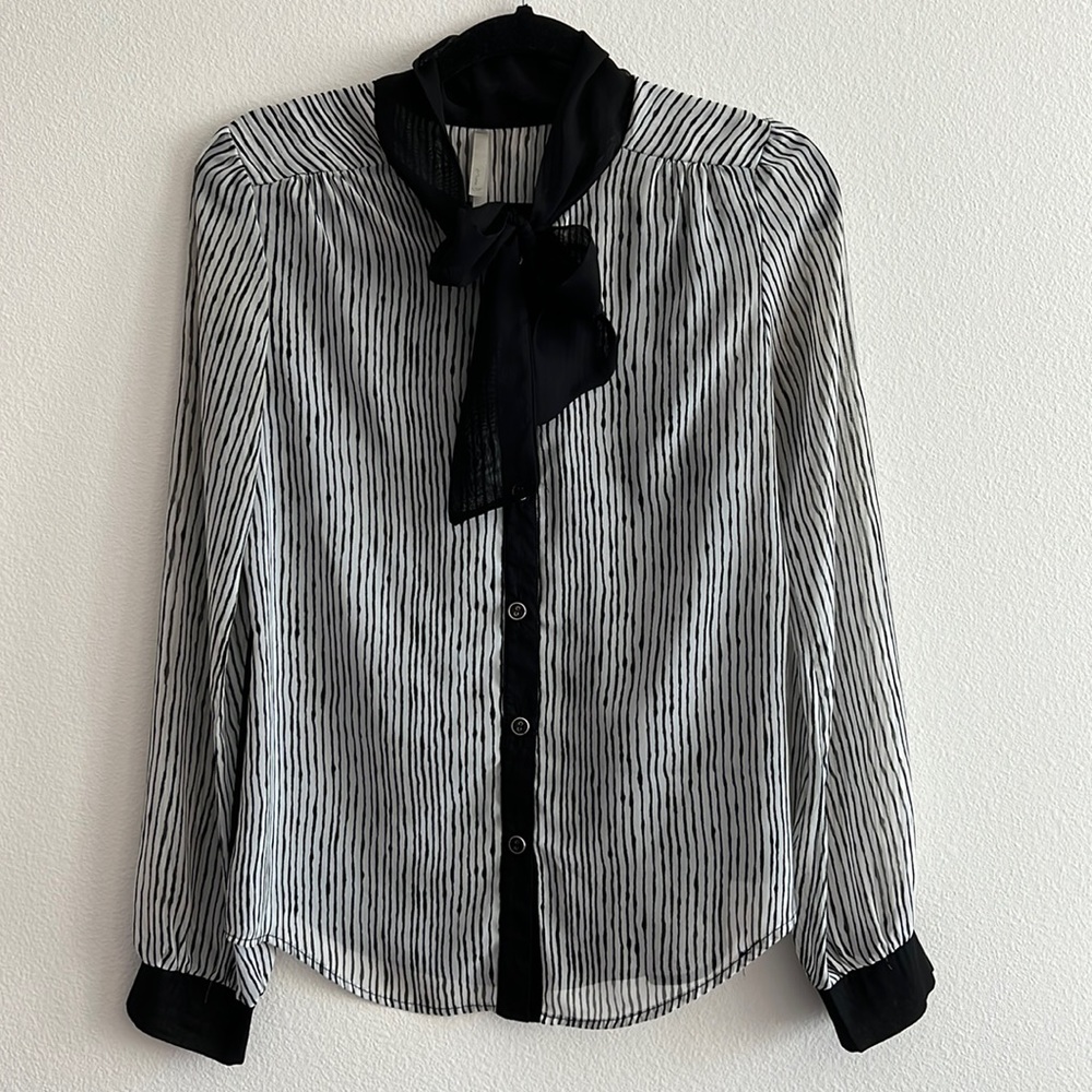 Bow tie blouse